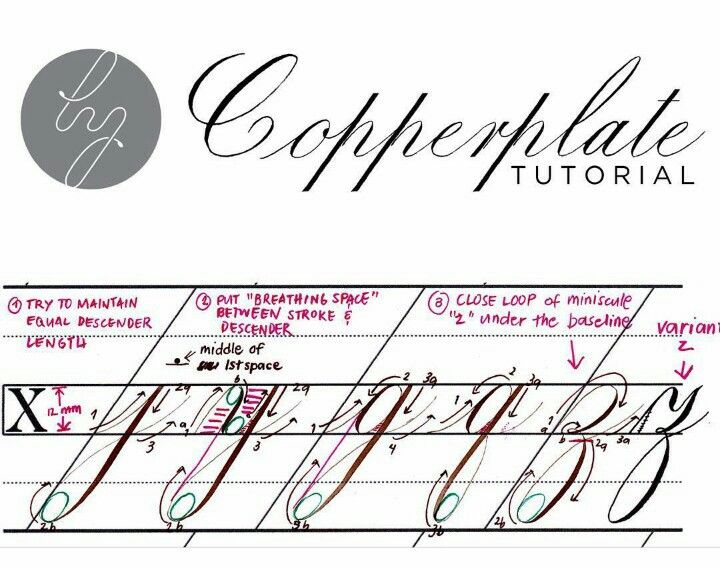 copperplate calligraphy tutorials